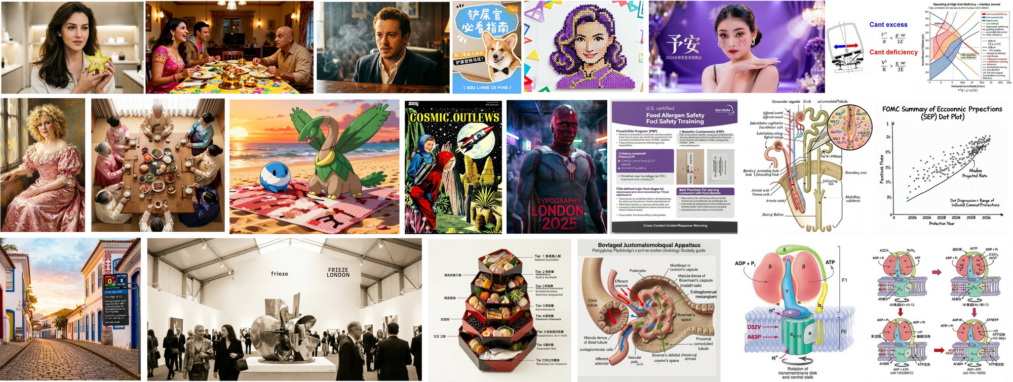 Gallery of failure examples across the 12 failure categories.